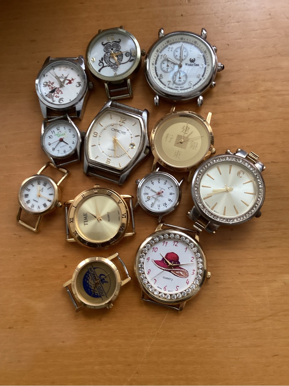 Mixed Gold and Silver Watch Faces - Assorted Fashion Watch Dials